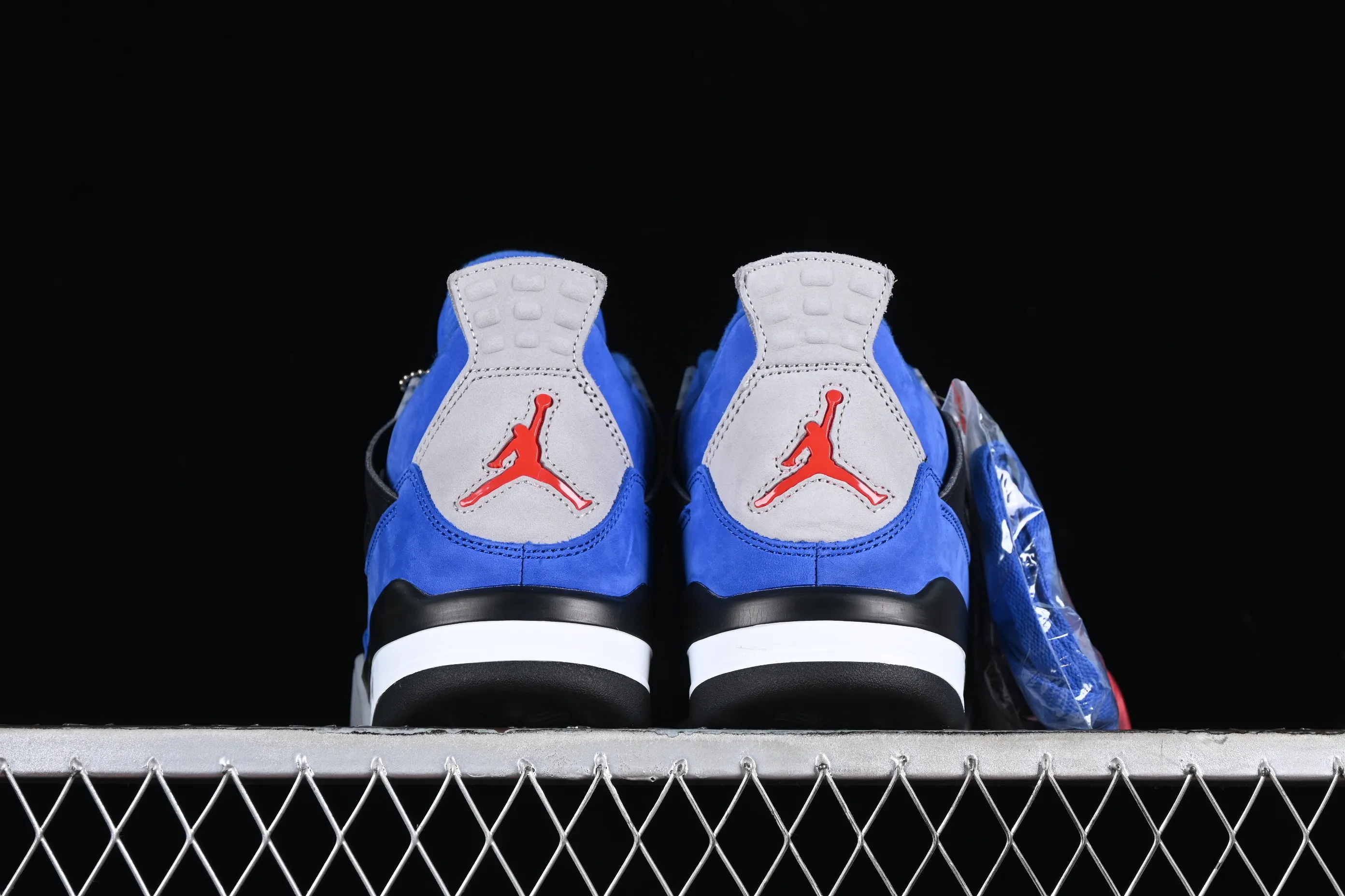 All Categories Air Jordan Jordan Series Basketball Shoes Air Jordan 4 GX Foreign Trade Edition Air Jordan 4 Retro "Eminem Encore" AJ4 Joe 4 Helm Blue Suede Basketball Shoes